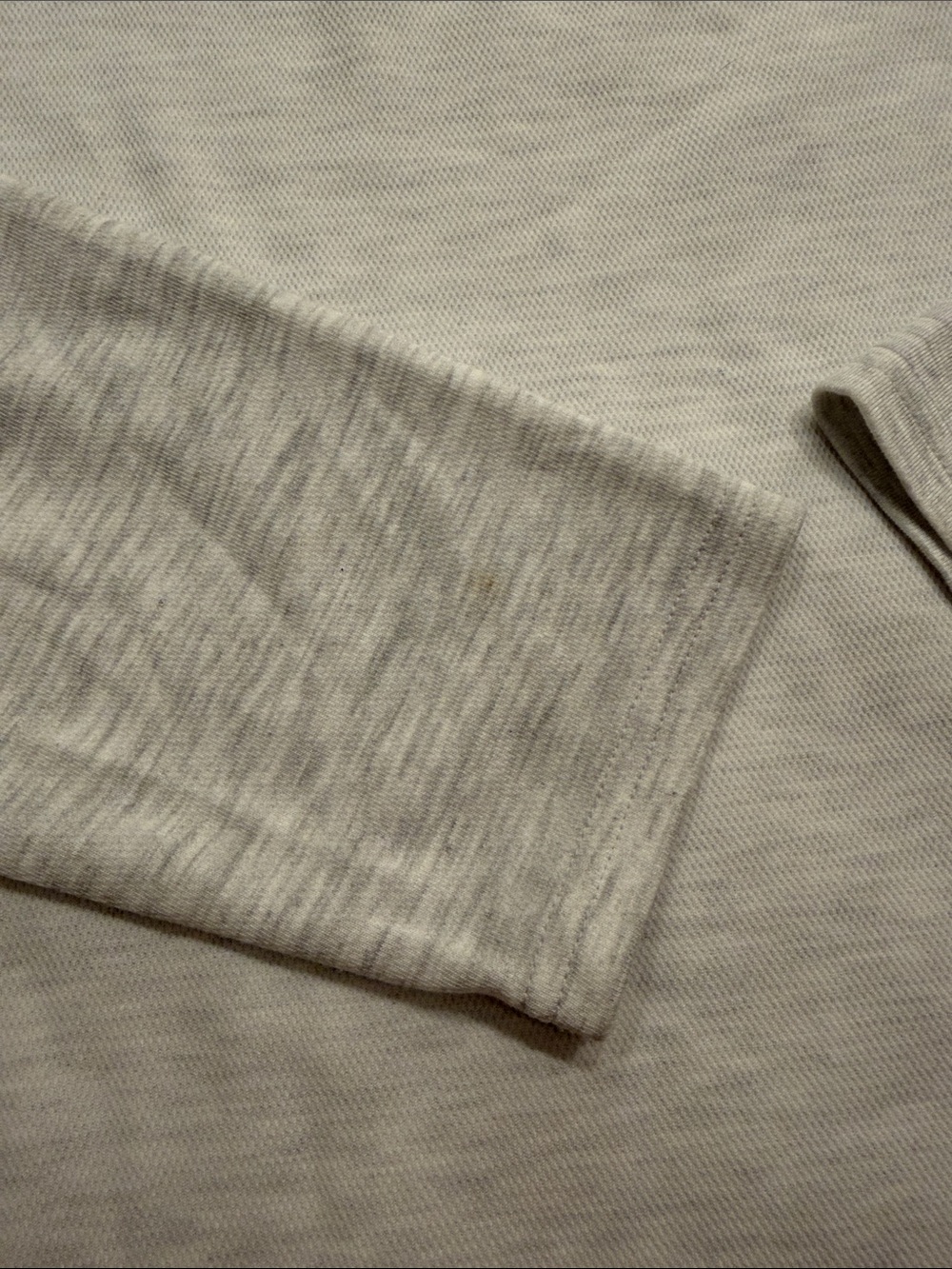Express Light Gray Long Sleeve Crew with Black Chest Stripe size L - Picture 4 of 5